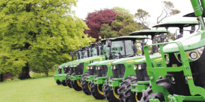 Row of Tractors in the South West